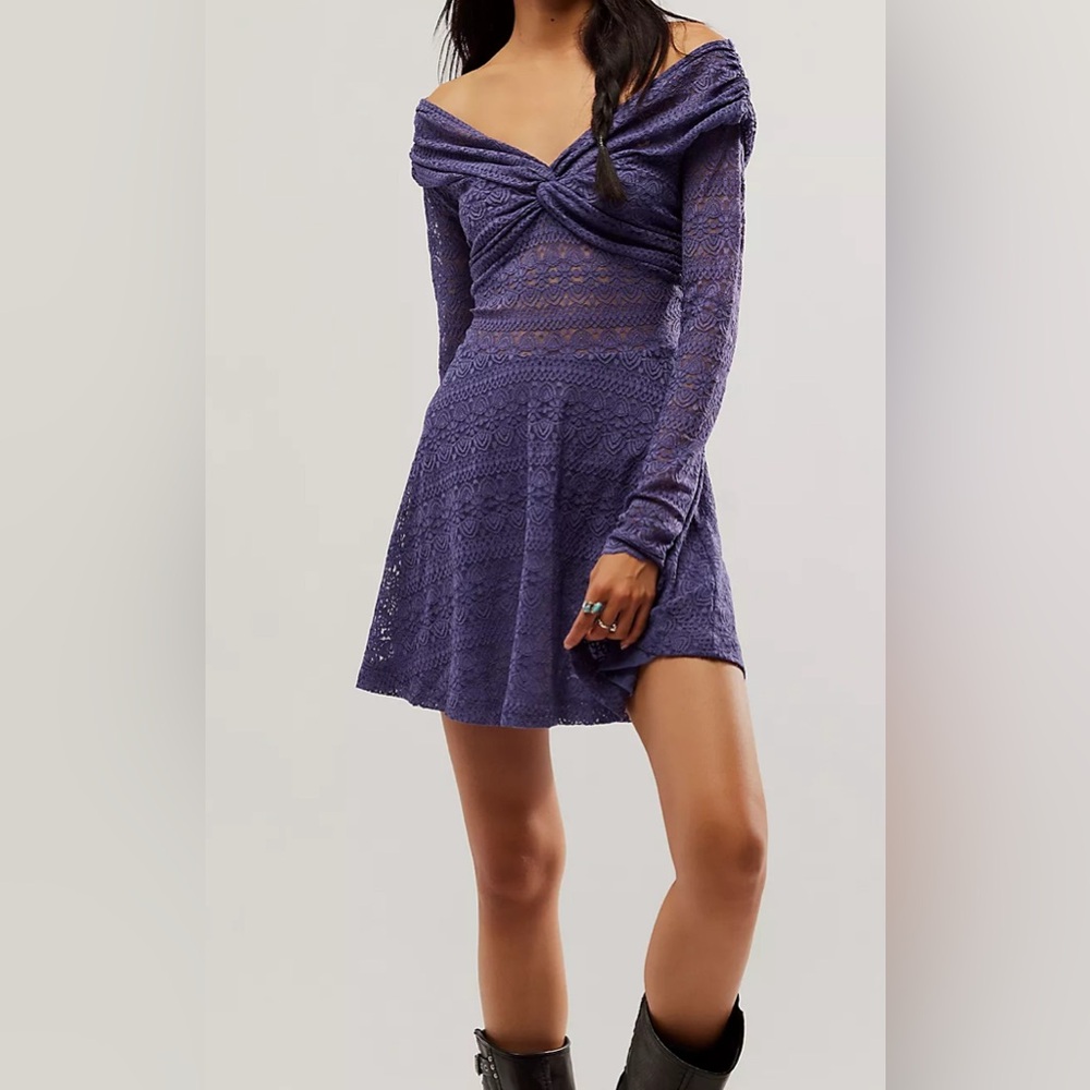 Free People Lila Mini Dress NWOT Size L